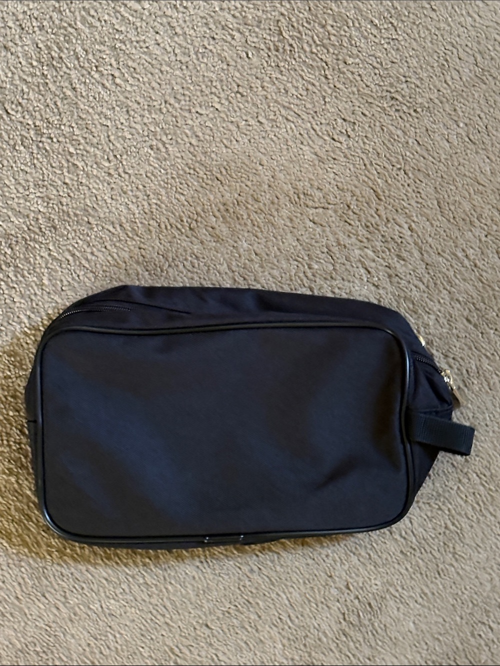 Men's Black Travel Toiletry Bag - Unbranded
